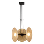 Harbour 18-in Urban Bronze/Woven LED Pendant