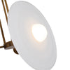 Harbour 18-in Vintage Brass/Glossy Opal LED Pendant