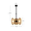 Harbour 18-in Urban Bronze/Glossy Opal LED Pendant
