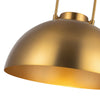 Harper 16-in Aged Gold 1 Light Pendant
