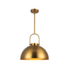 Harper 16-in Aged Gold 1 Light Pendant