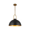 Harper 16-in Matte Black 1 Light Pendant