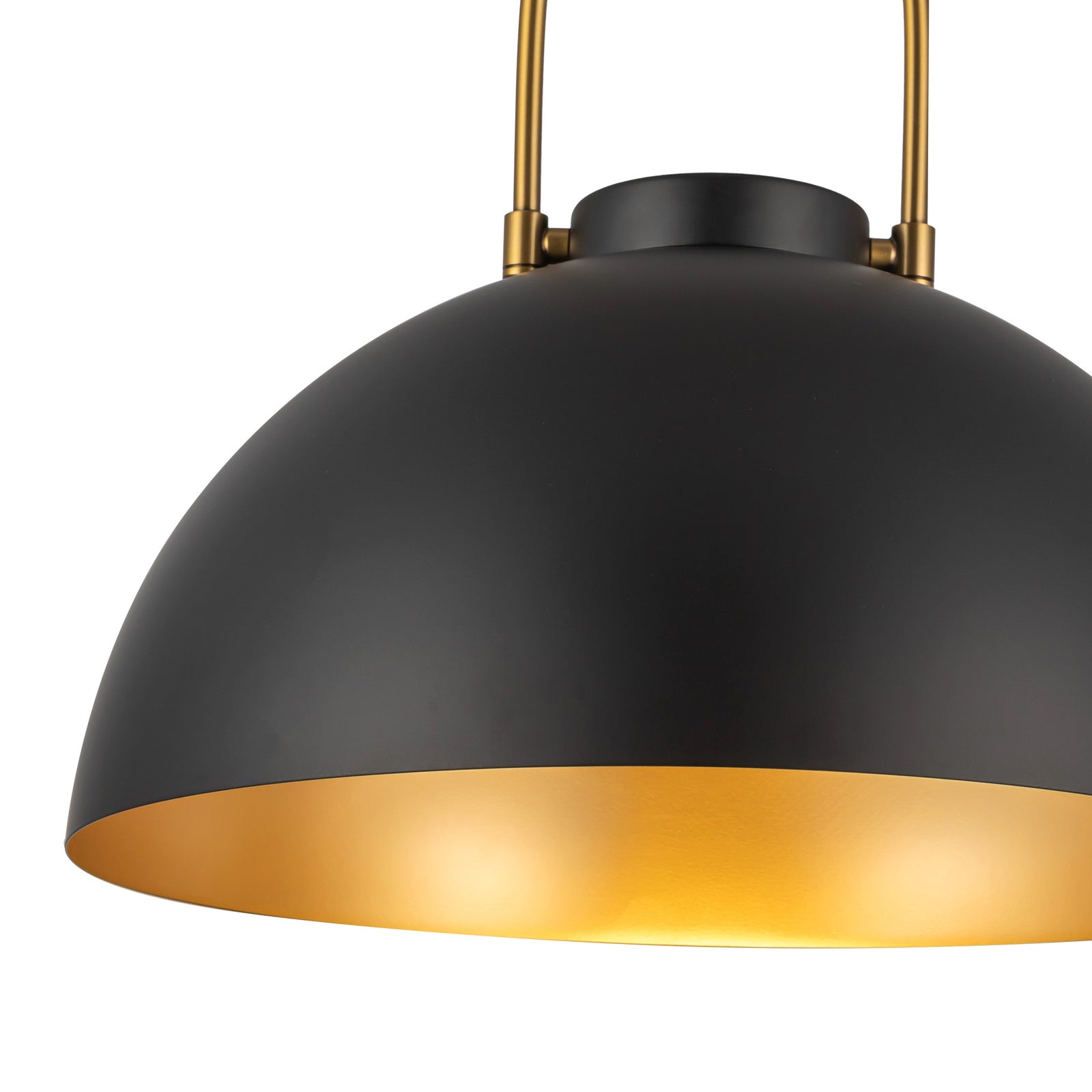 Harper 16-in Matte Black 1 Light Pendant