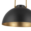 Harper 16-in Matte Black 1 Light Pendant