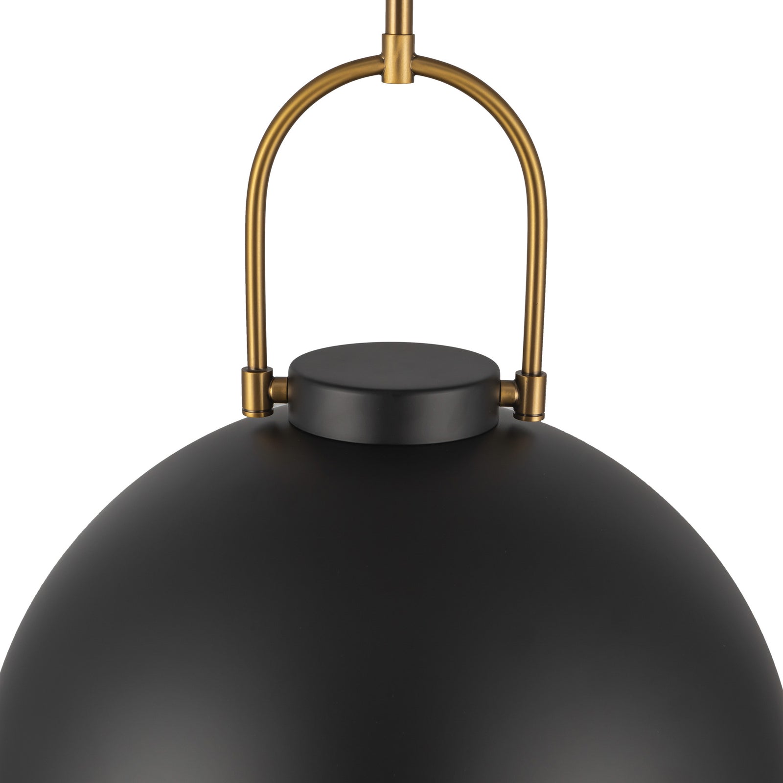 Harper 16-in Matte Black 1 Light Pendant
