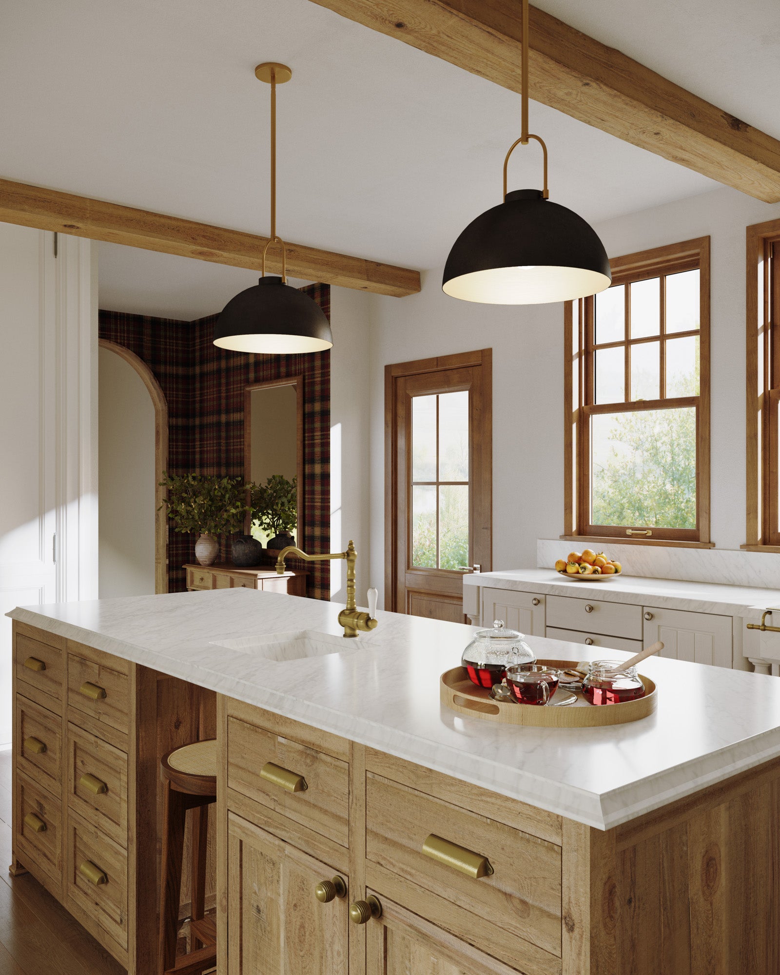 Harper 16-in Matte Black 1 Light Pendant
