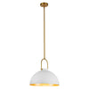 Harper 16-in White Socket Pendant