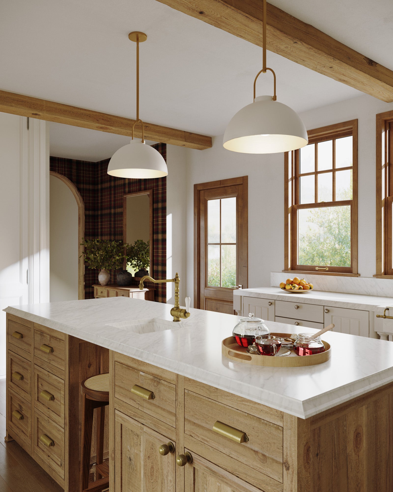 Harper 16-in White Socket Pendant