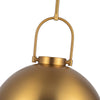 Harper 16-in Aged Gold/Opal Matte Glass 1 Light Pendant