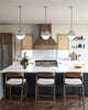 Harper 16-in Steel Shade/Opal Matte Glass 1 Light Pendant