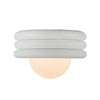 Harvey 12-in Antique White Socket Semi-Flush Mount