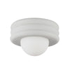 Harvey 12-in Antique White Socket Semi-Flush Mount