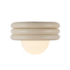 Harvey 12-in Pearl White Socket Semi-Flush Mount