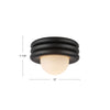 Harvey 12-in Brushed Gold Socket Semi-Flush Mount