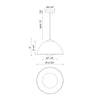 Haven 12-in Gold/Opal Matte Glass 1 Light Pendant