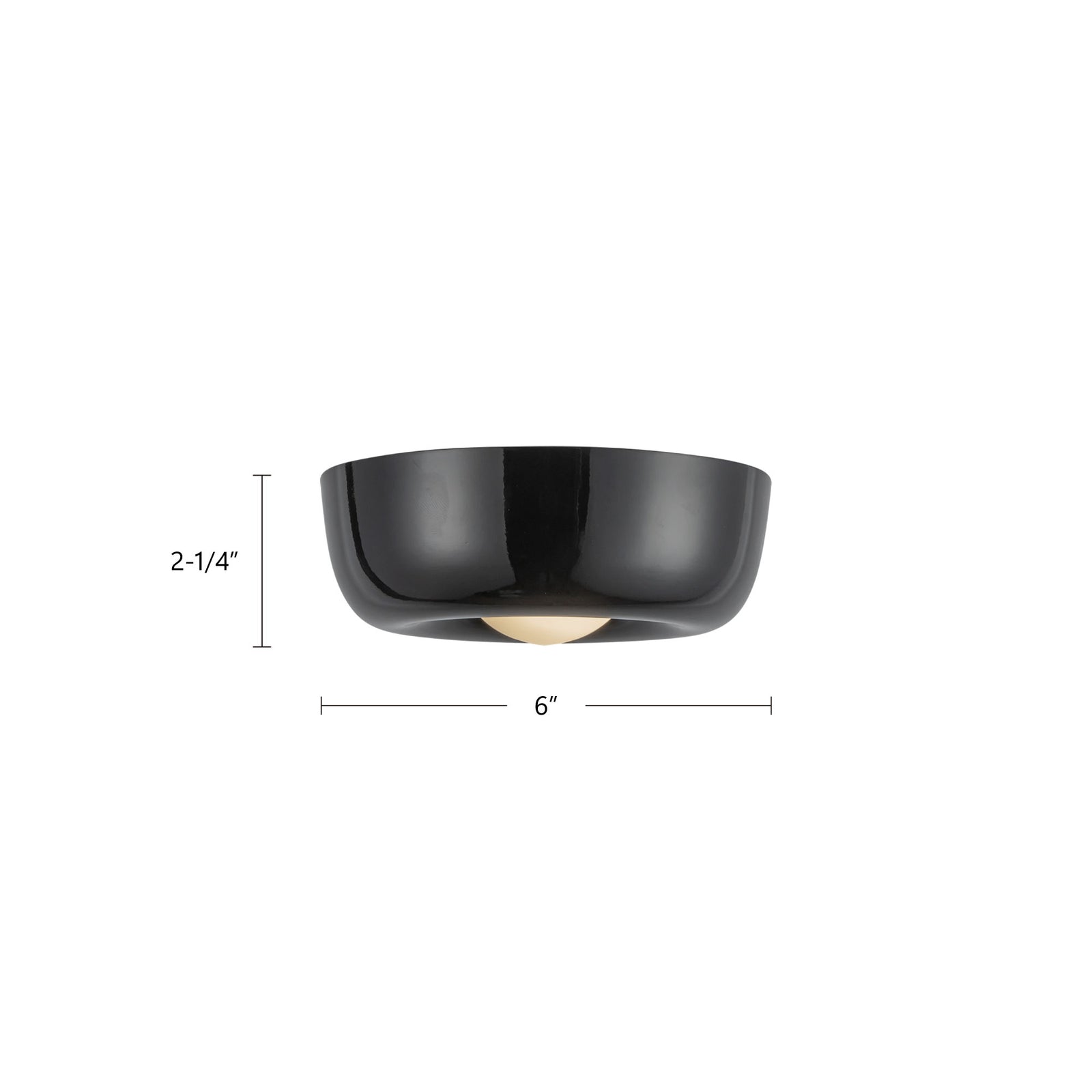 Hayden 6-in Antique White LED Flush Mount