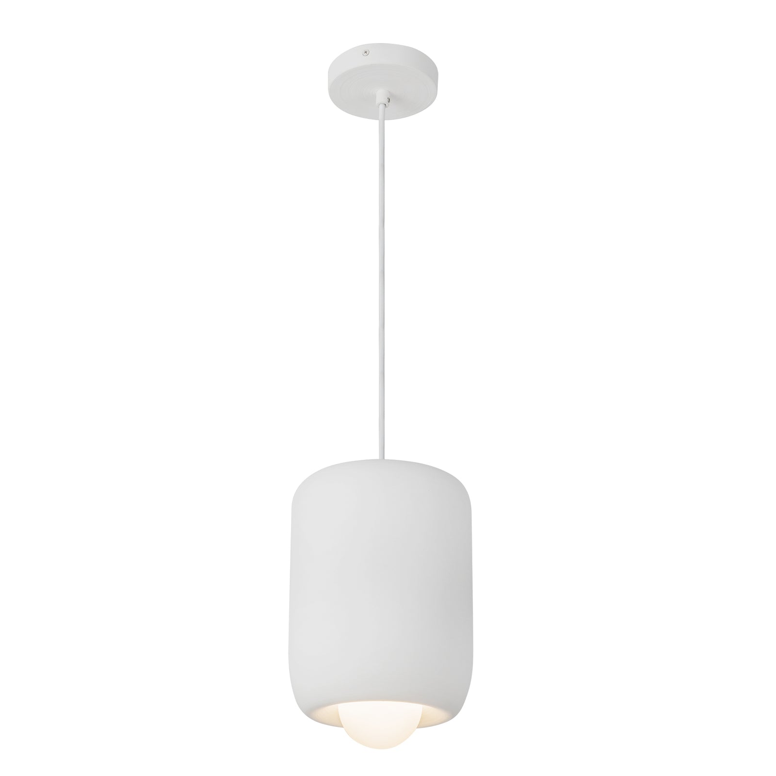 Hayden 7-in Antique White LED Pendant