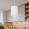 Hayden 7-in Antique White LED Pendant