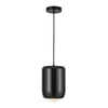 Hayden 7-in Glossy Black LED Pendant