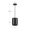 Hayden 7-in Pearl White LED Pendant