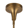 Hazel 6-in Aged Gold/Clear Glass 1 Light Pendant