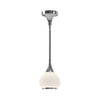 Hazel 6-in Chrome/Opal Matte Glass 1 Light Pendant