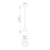 Hazel 6-in Chrome/Opal Matte Glass 1 Light Pendant