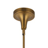 Hazel 10-in Aged Gold/Clear Glass 1 Light Pendant