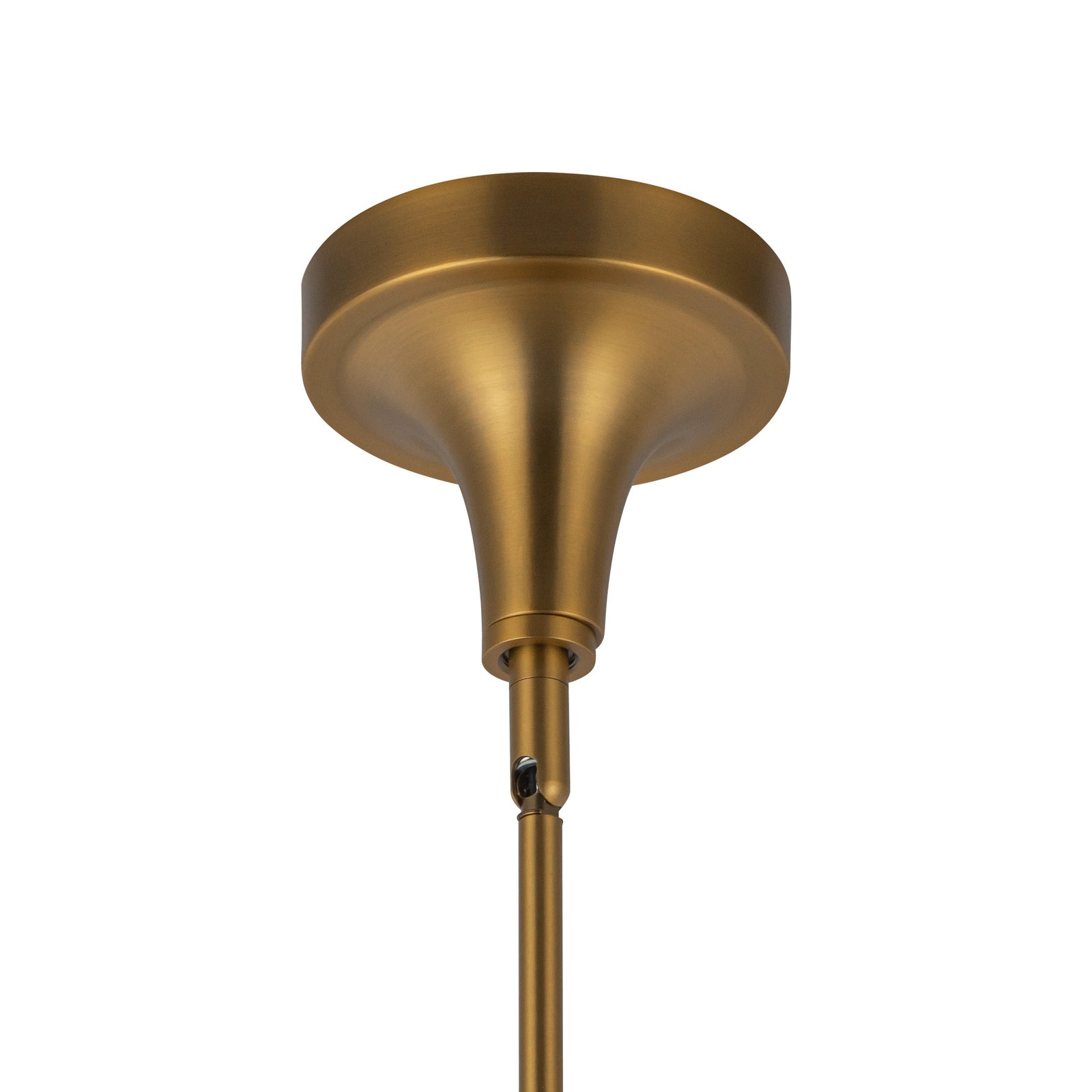 Hazel 10-in Aged Gold/Clear Glass 1 Light Pendant