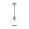 Hazel 10-in Chrome/Clear Glass 1 Light Pendant