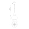 Hazel 14-in Chrome/Opal Matte Glass 1 Light Pendant