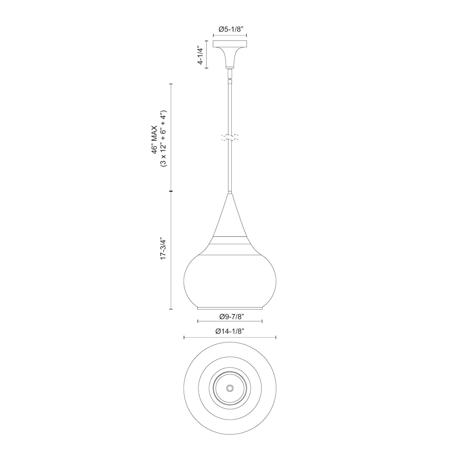 Hazel 14-in Chrome/Opal Matte Glass 1 Light Pendant