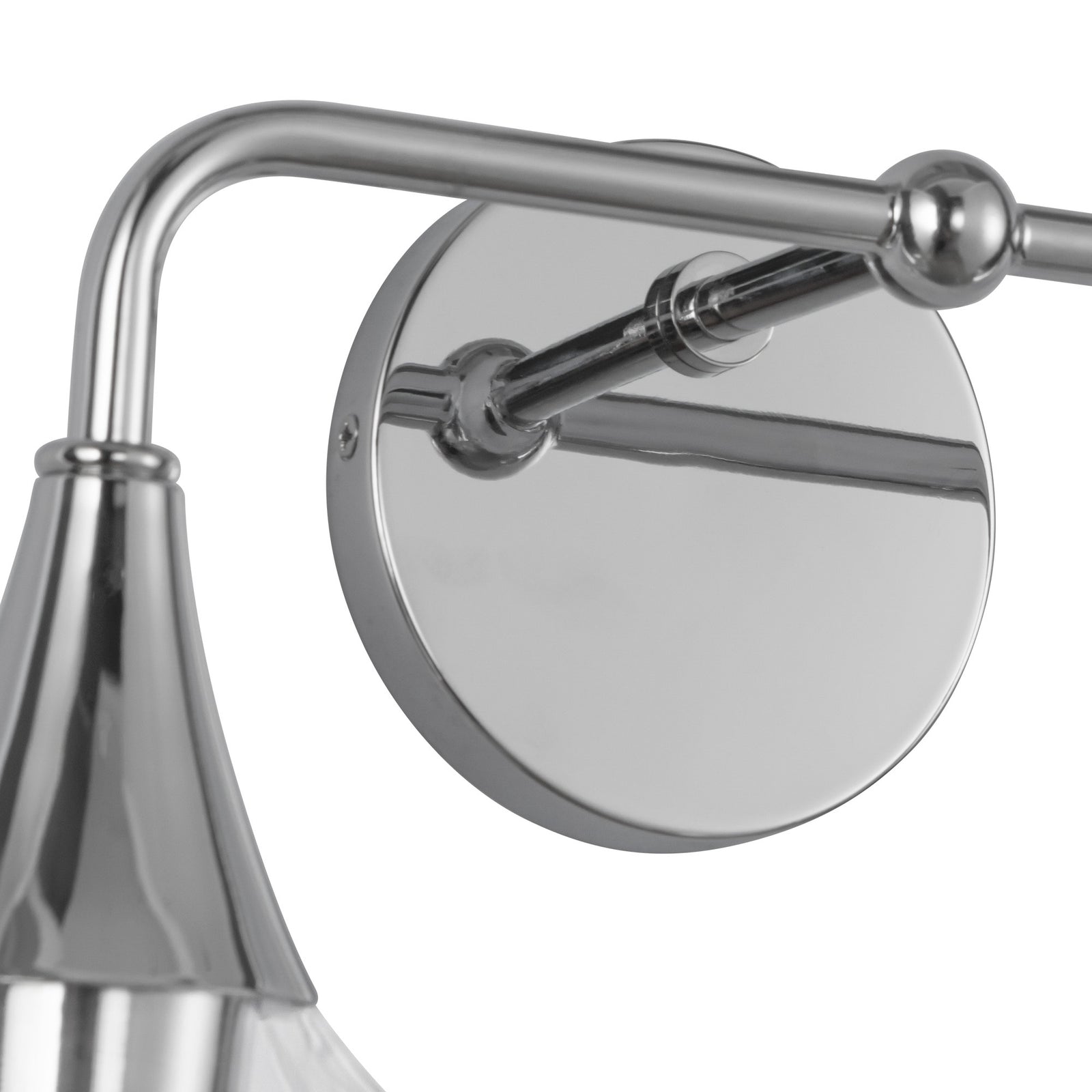 Hazel 17-in Chrome/Clear Glass 2 Lights Vanity