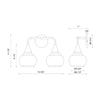 Hazel 17-in Chrome/Clear Glass 2 Lights Vanity