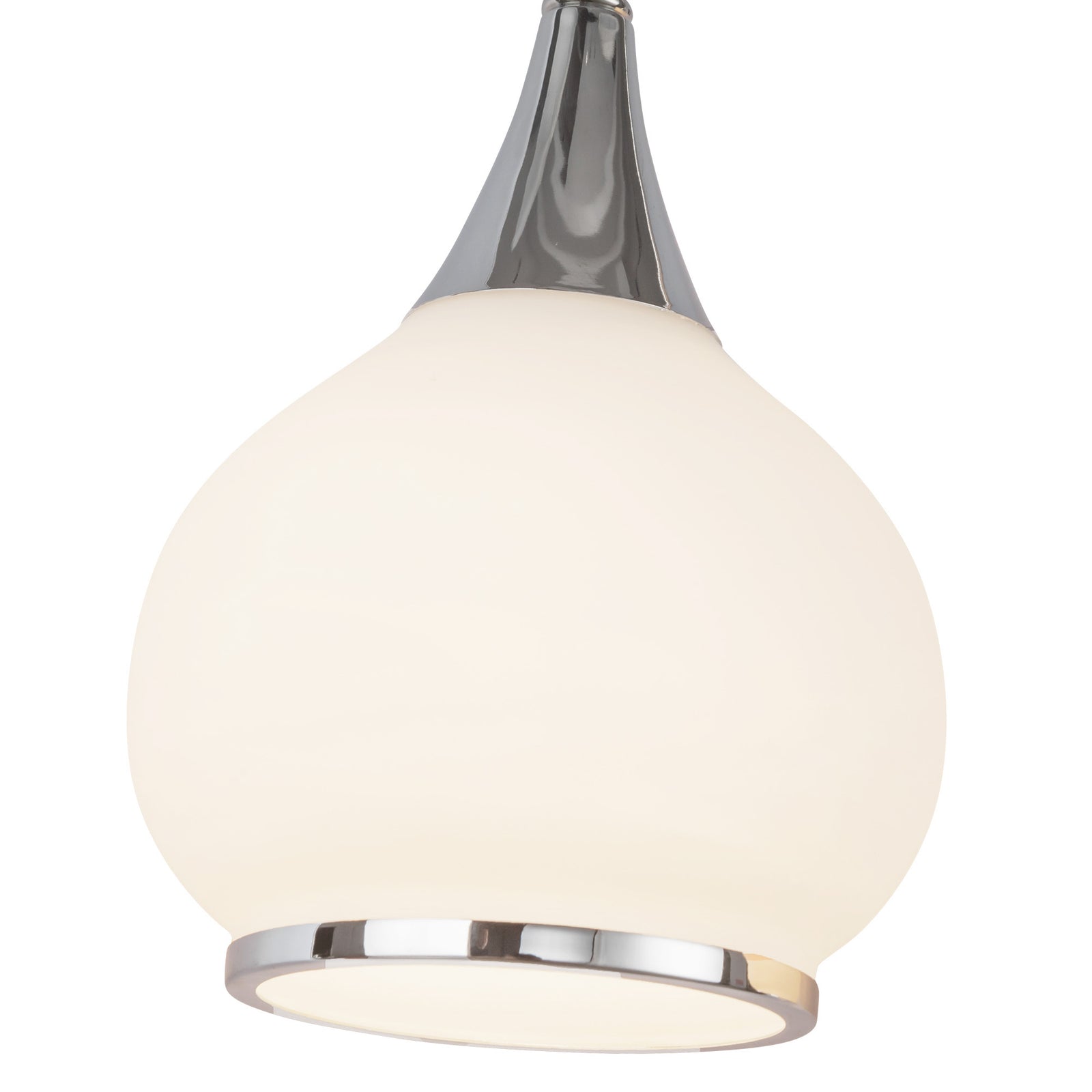 Hazel 26-in Chrome/Opal Matte Glass 3 Lights Vanity