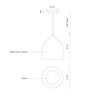 Helena 8-in White/Silver 1 Light Pendant