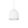 Helena 8-in White/Silver LED Pendant