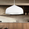 Helena 17-in White/Silver LED Pendant