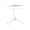 Emiko-H 56-in Matte Black LED Fans