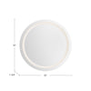 Hillmont 32-in Sandblasted Merc Edge LED Vanity Mirror