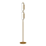 Hilo 63-in Brushed Gold LED Floor Lamp