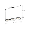 Hilo 43-in Brushed Gold LED Linear Pendant