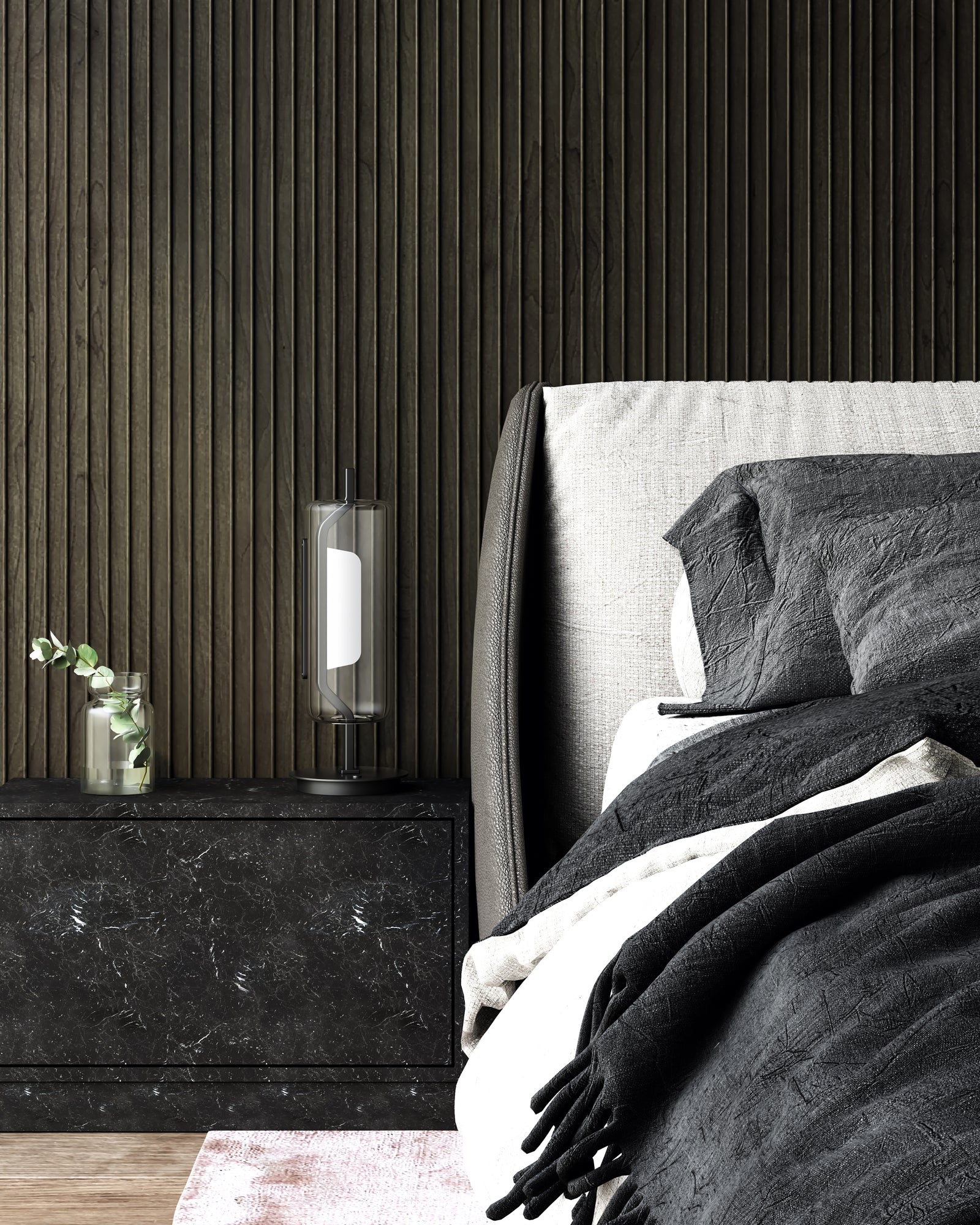 Hilo 18-in Black LED Table Lamp
