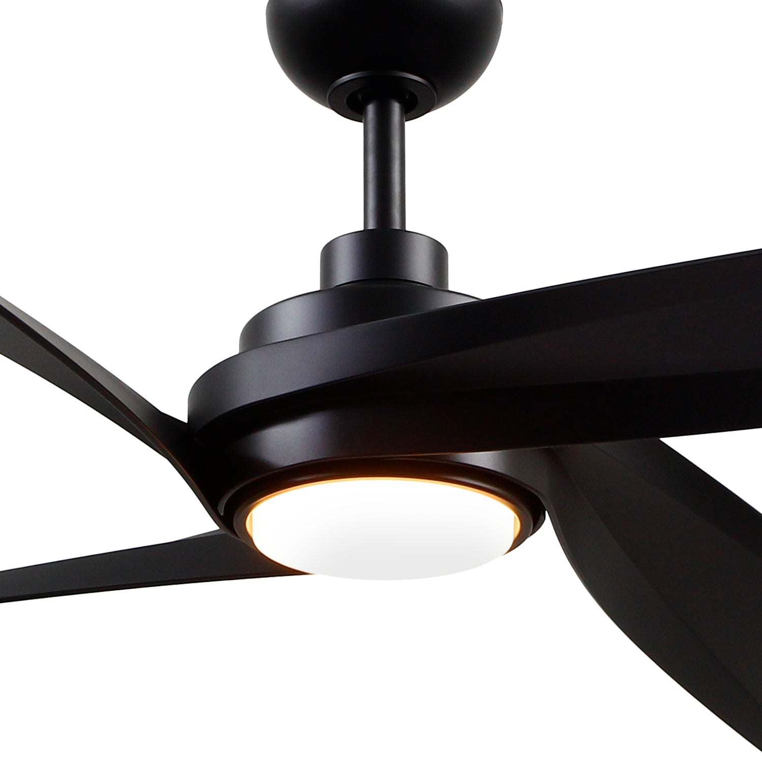 Horizon 56-in Matte Black LED Fans