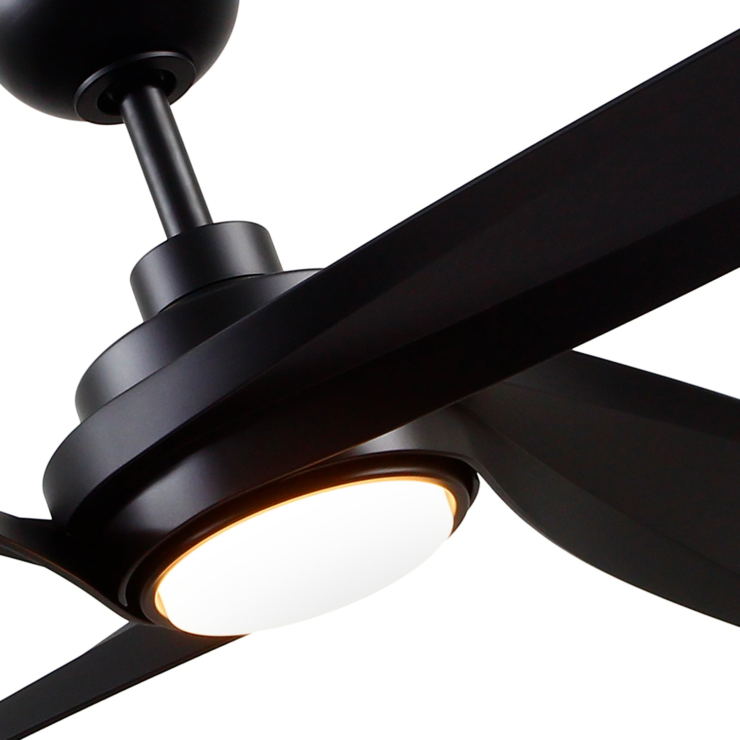 Horizon 56-in Matte Black LED Fans