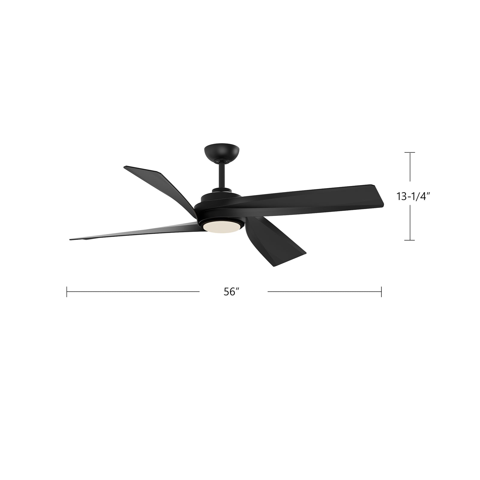 Horizon 56-in Brushed Nickel LED Fans