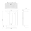 Hounslow 7-in Chrome LED Wall Sconce