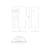 Hudson 9-in Opal Glass 1 Light Wall Sconce