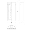 Hudson 13-in Opal Glass 2 Lights Wall Sconce