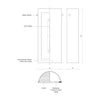 Hudson 13-in Brushed Nickel/Chrome LED Wall Sconce